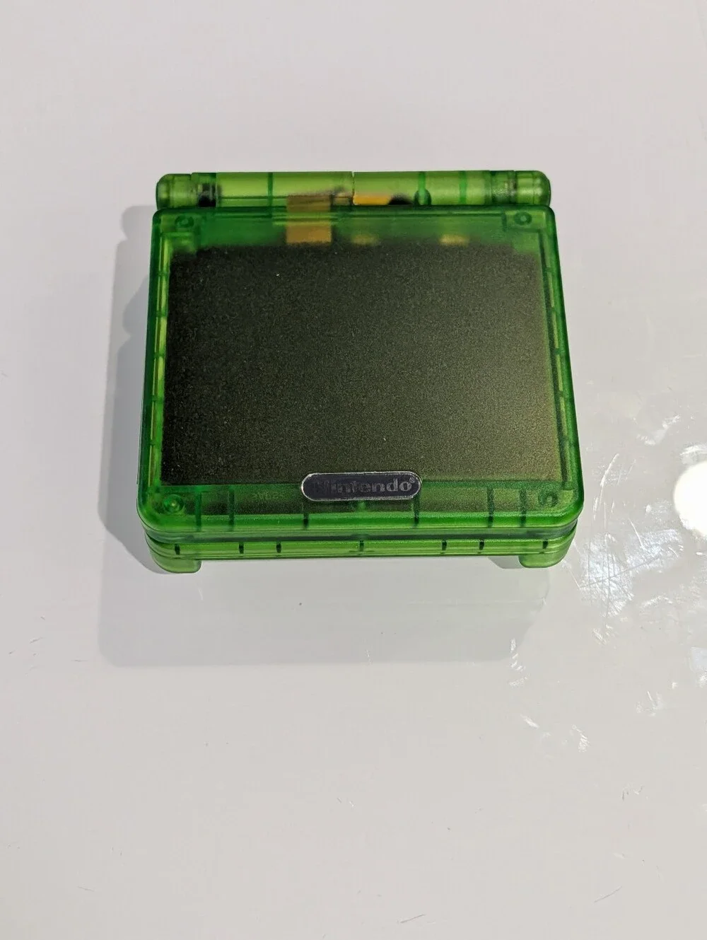 Clear Jungle Green Nintendo Game Boy Advance SP GBA SP System with v5 IPS Screen